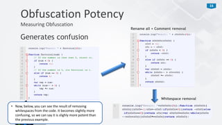 Protecting JavaScript source code using obfuscation - OWASP Europe Tour 2013 Lisbon