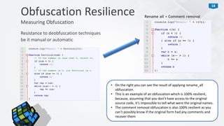 Protecting JavaScript source code using obfuscation - OWASP Europe Tour 2013 Lisbon