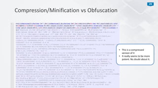 Protecting JavaScript source code using obfuscation - OWASP Europe Tour 2013 Lisbon
