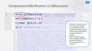 Protecting JavaScript source code using obfuscation - OWASP Europe Tour 2013 Lisbon