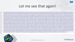 Protecting JavaScript source code using obfuscation - OWASP Europe Tour 2013 Lisbon