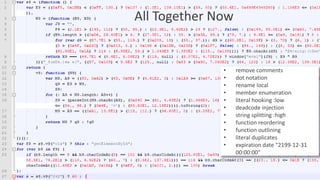 Protecting JavaScript source code using obfuscation - OWASP Europe Tour 2013 Lisbon