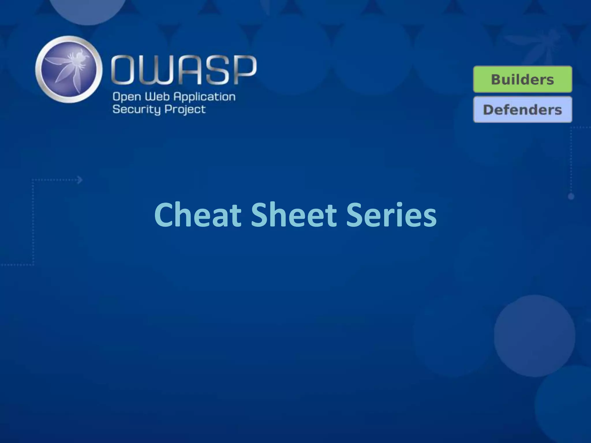 Cheat Sheet Series
 