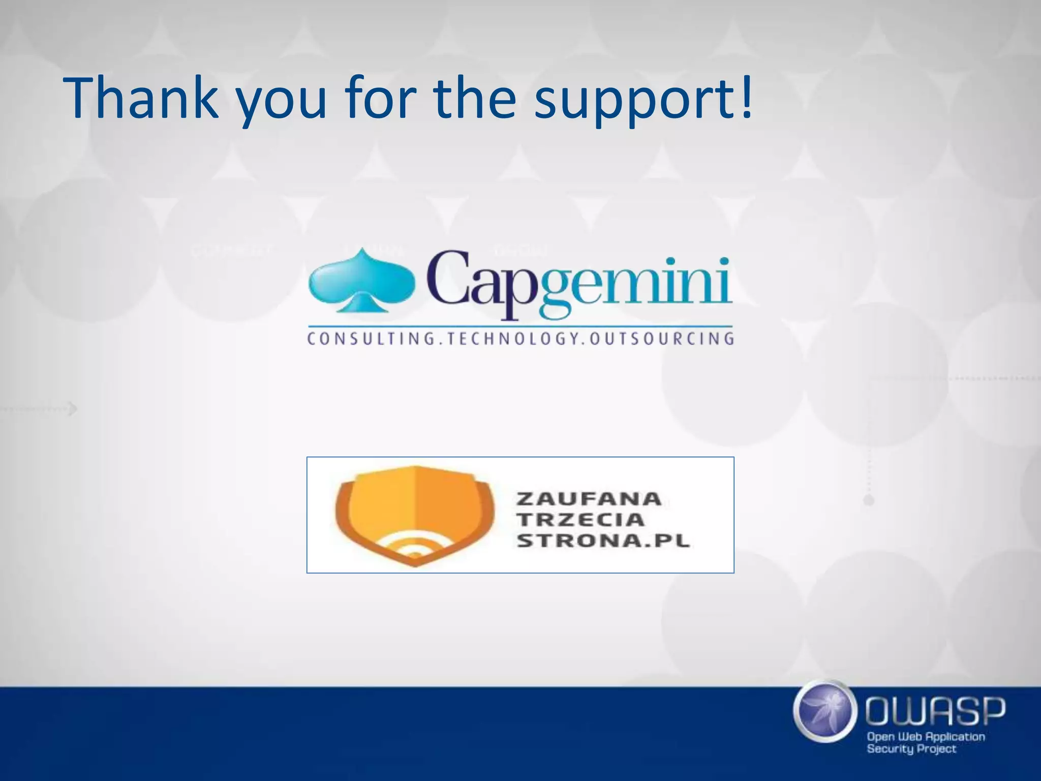 Thank you for the support!
 