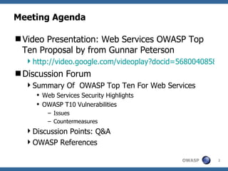 Owasp Forum Web Services Security