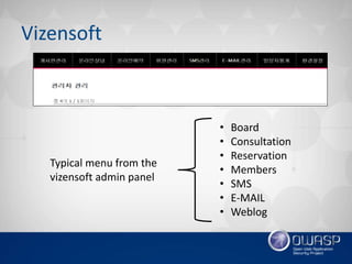Owasp healthcare cms