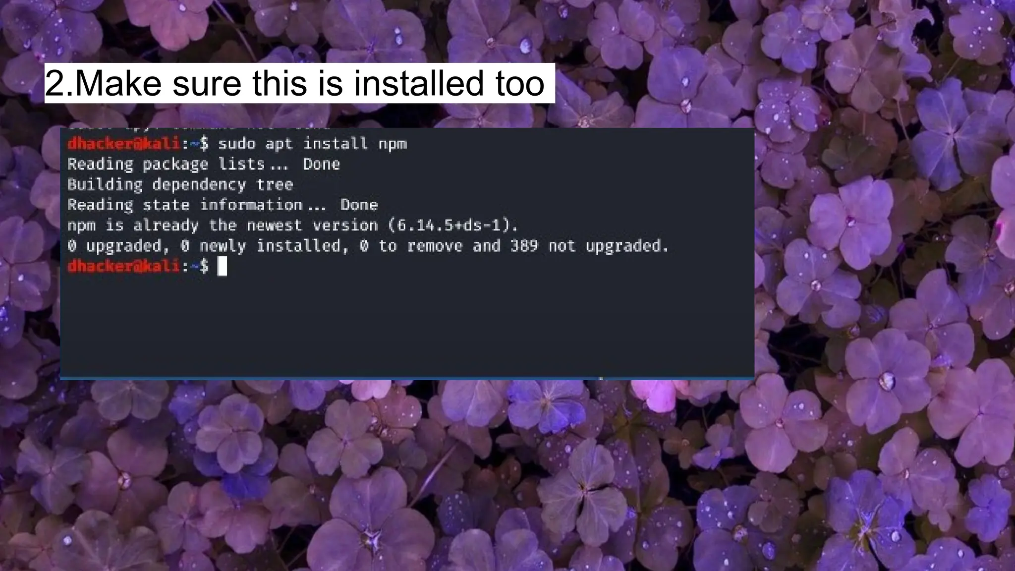 2.Make sure this is installed too