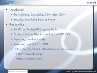 Reversing JavaScript | PPT