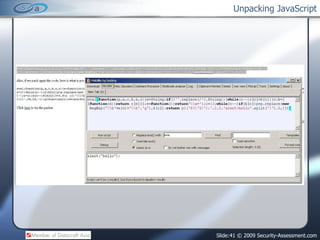 Unpacking JavaScript 