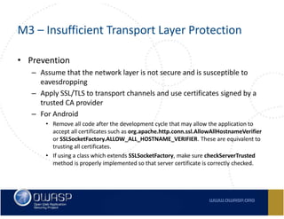 Owasp Top 10 Mobile Risks