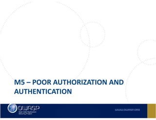 Owasp Top 10 Mobile Risks