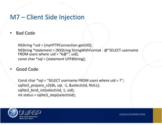Owasp Top 10 Mobile Risks