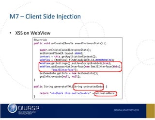 Owasp Top 10 Mobile Risks