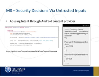Owasp Top 10 Mobile Risks