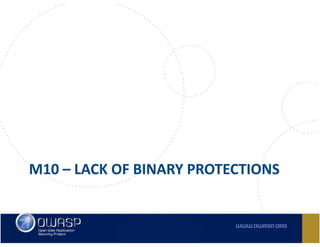 Owasp Top 10 Mobile Risks