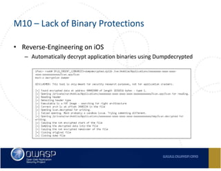 Owasp Top 10 Mobile Risks