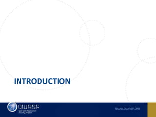 Mobile Security at OWASP - MASVS and MSTG