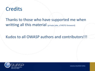 Mobile Security at OWASP - MASVS and MSTG