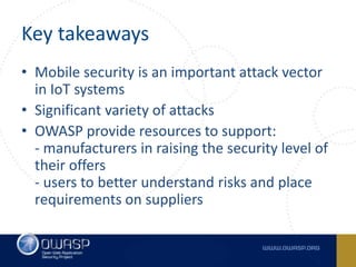 Mobile Security at OWASP - MASVS and MSTG