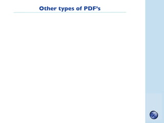 Other types of PDF’s




                          O2
                          developer
                          senior...