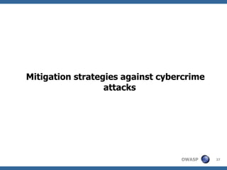 Mitigation strategies against cybercrime attacks 