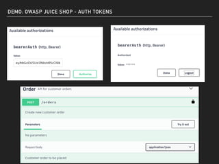 DEMO: OWASP JUICE SHOP - AUTH TOKENS
 