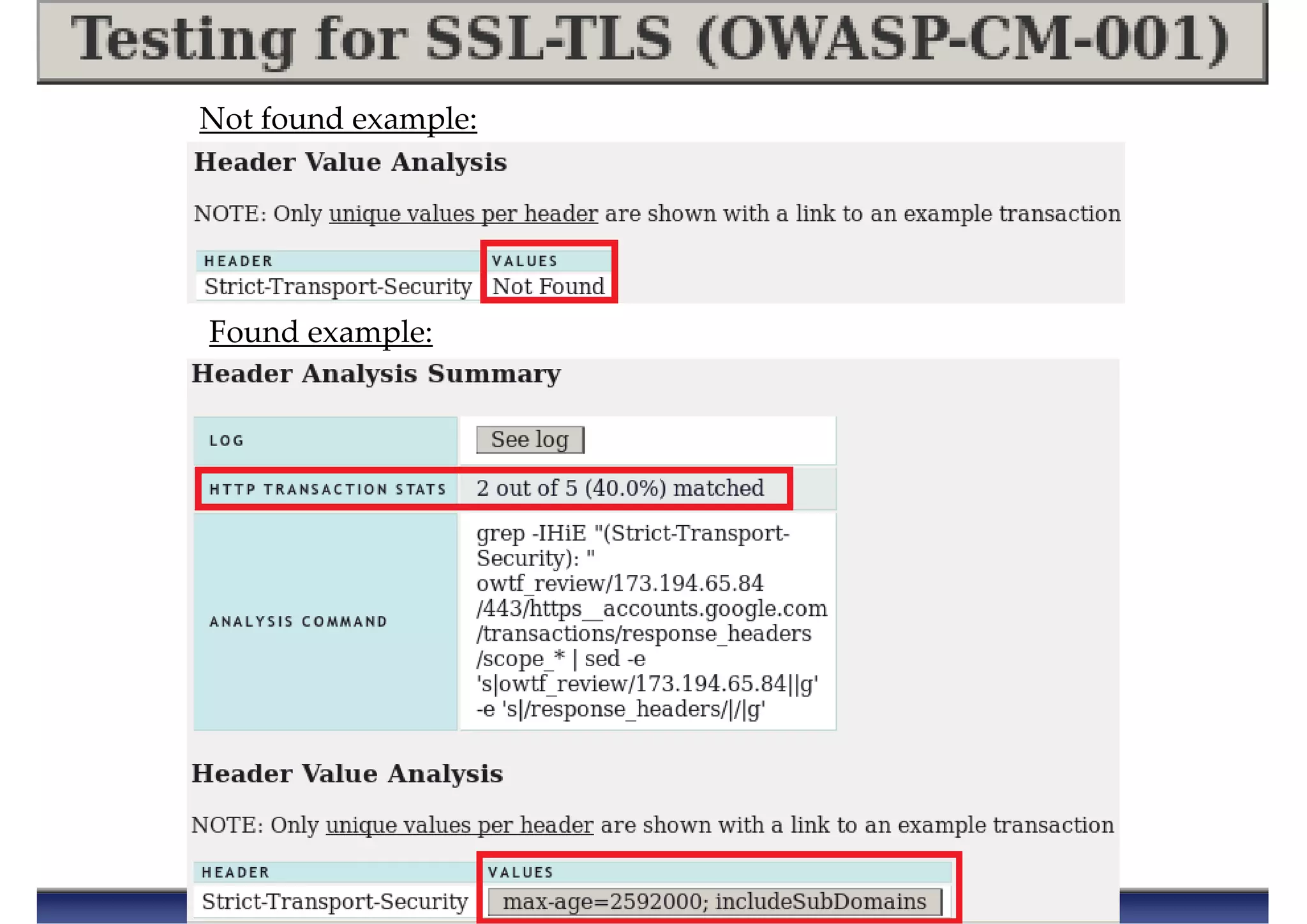 Not found example:
Found example:
 