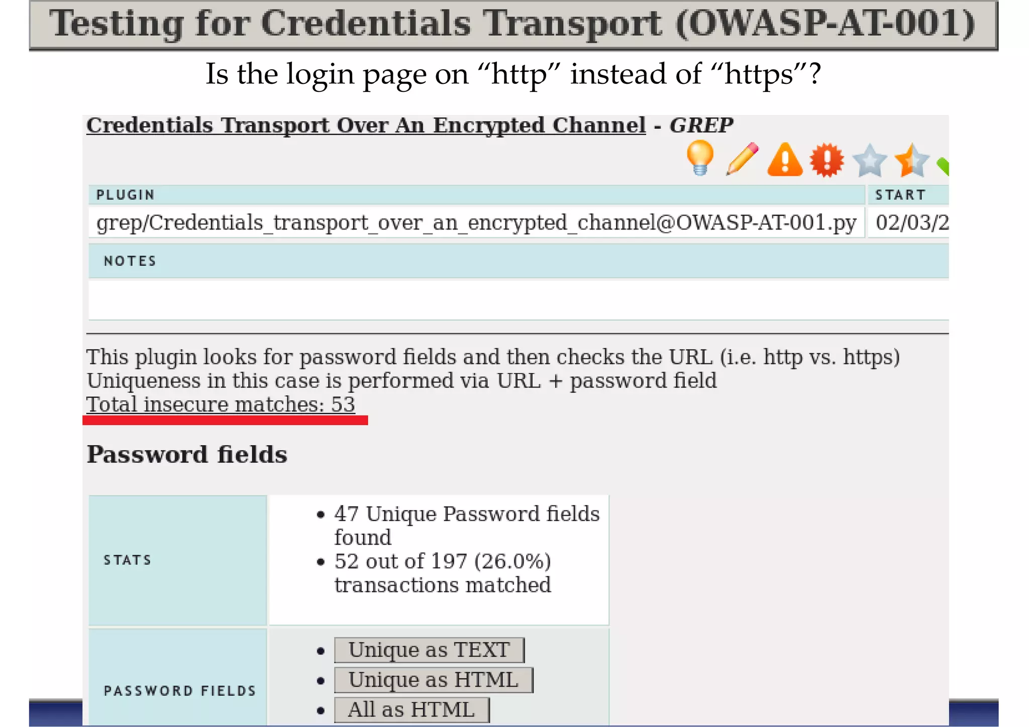 Is the login page on “http” instead of “https”?
 