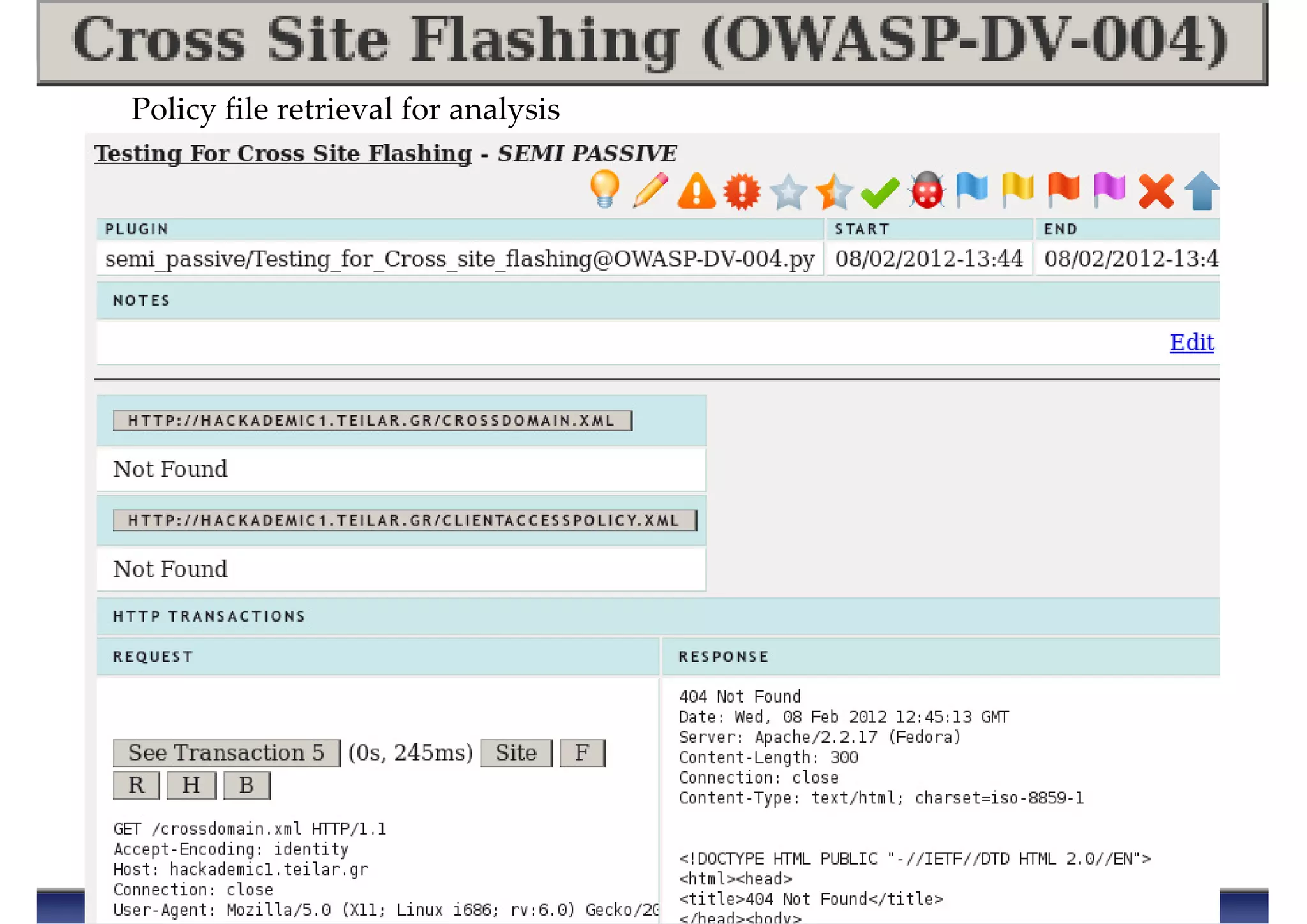 Policy file retrieval for analysis
 