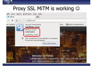 Proxy SSL MiTM is working ☺
 