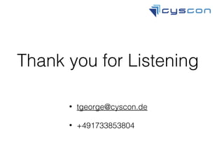 OWASP Ukraine Thomas George presentation