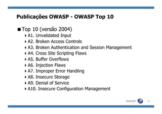 Introdução ao OWASP