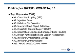 Introdução ao OWASP