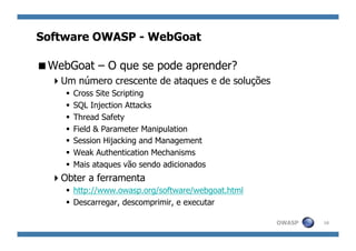 Introdução ao OWASP