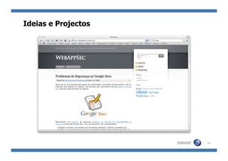 Apresentação do OWASP Portugal