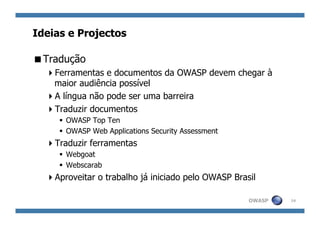Apresentação do OWASP Portugal