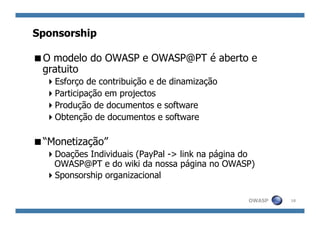 Apresentação do OWASP Portugal
