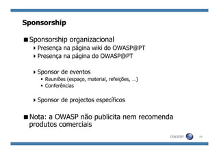 Apresentação do OWASP Portugal