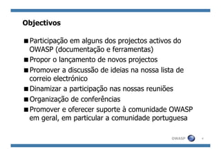 Apresentação do OWASP Portugal