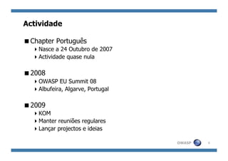 Apresentação do OWASP Portugal