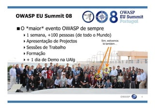 Apresentação do OWASP Portugal