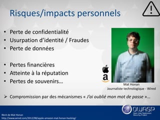 OWASP Québec - octobre 2016 - présentation sur les mots de passe