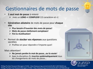 OWASP Québec - octobre 2016 - présentation sur les mots de passe