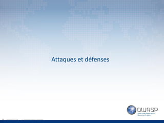 OWASP Québec - Attaques et techniques de défense des sessions Web - par Louis Nadeau