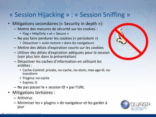 OWASP Québec - Attaques et techniques de défense des sessions Web - par Louis Nadeau