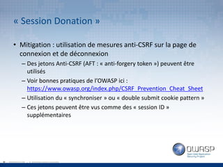 OWASP Québec - Attaques et techniques de défense des sessions Web - par Louis Nadeau