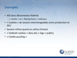 OWASP Québec - Attaques et techniques de défense des sessions Web - par Louis Nadeau
