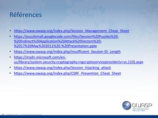 OWASP Québec - Attaques et techniques de défense des sessions Web - par Louis Nadeau