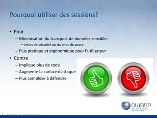 OWASP Québec - Attaques et techniques de défense des sessions Web - par Louis Nadeau